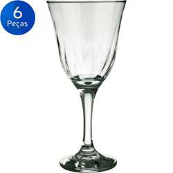 Jogo de Taças para Vinho 250ml 6 peças Lírio - Nadir - Transparente Menor preço em Jogo de Taças para Vinho 250ml 6 peças Lírio - Nadir - Transparente
