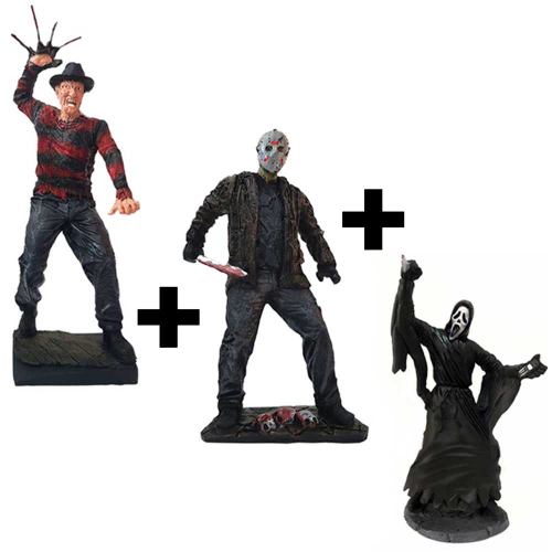 Estatua Resina Jason X Freddy Krueger Filme Sexta Feira13