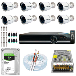Kit Cftv 8 Câmeras Segurança 1.3mp 30m Dvr 8ch Full Hd 1080p Menor preço em Kit Cftv 8 Câmeras Segurança 1.3mp 30m Dvr 8ch Full Hd 1080p