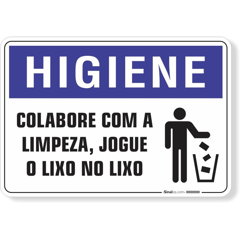 Placa de Sinalização Não Jogue Lixo em Promoção na Americanas