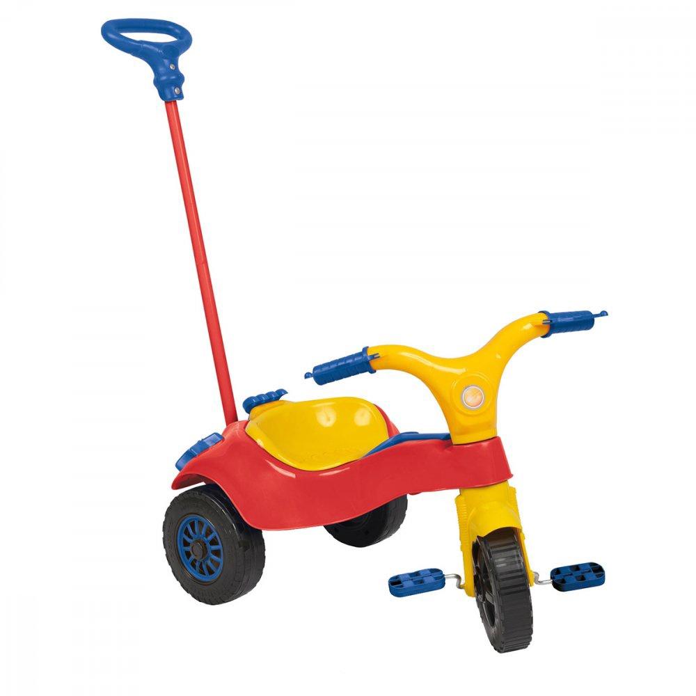 TRICICLO INFANTIL MOTOCA PRAIA E CAMPO COM EMPURRADOR - TRICICLO INFANTIL  MOTOCA PRAIA E CAMPO COM EMPURRADOR - TODOS