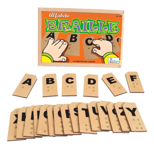 Jogo de Trilha Adaptado Braille em MDF