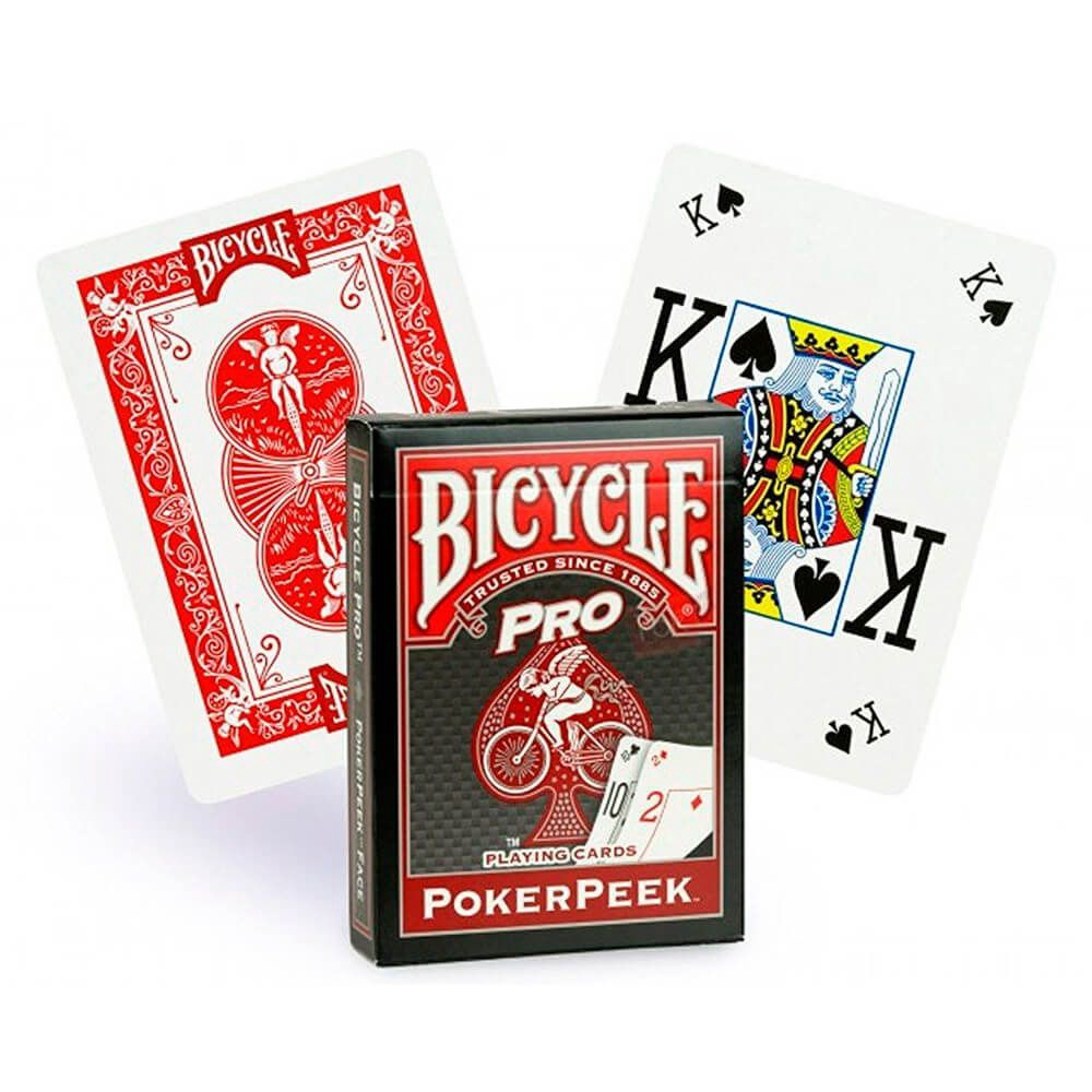 Baralho Bicycle Pro Poker Peek - Cor Vermelho em Promoção na