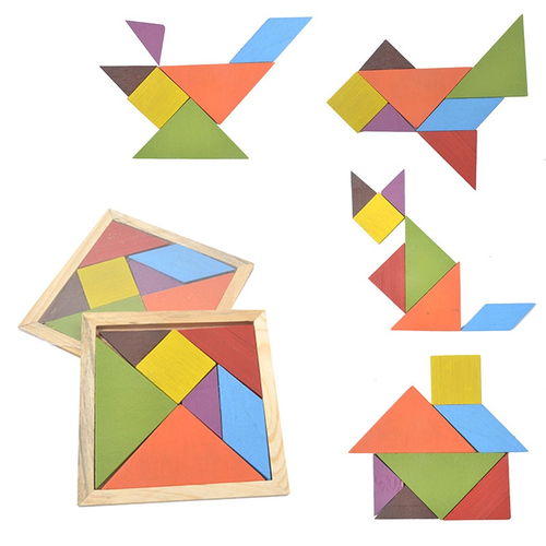 Colorido De Madeira Tangram Inteligencia Jigsaw Puzzle Game Alfabeto Numeros Aprendizagem Precoce Brinquedos Educativos Para Criancas Presentes Em Promocao Ofertas Na Americanas