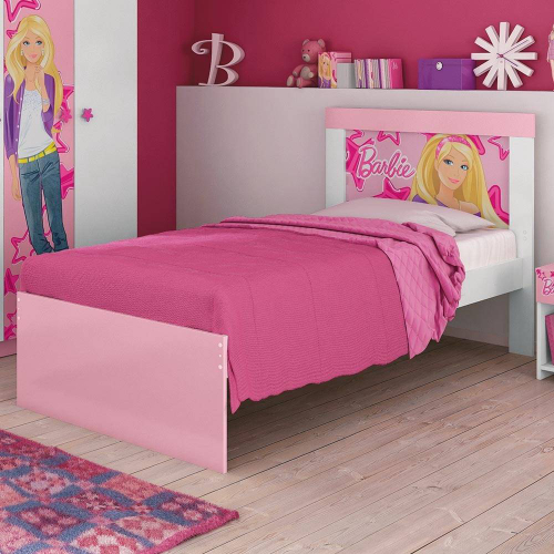 Cama Infantil Mini Cama Boneca Barbie Com Colchão em Promoção na