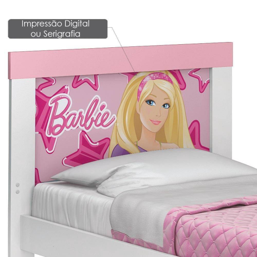 Mini Cama Infantil Barbie Dreamtopia 7A Rosa Pura Magia