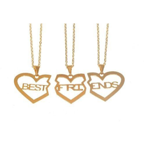 Colar Melhores Amigas Best Friends Forever Folheado em Promoção na  Americanas