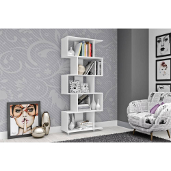 Estante Livreiro Decorativa 05 Nichos esm 209 Branco - Móveis mb Menor preço em Estante Livreiro Decorativa 05 Nichos esm 209 Branco - Móveis mb