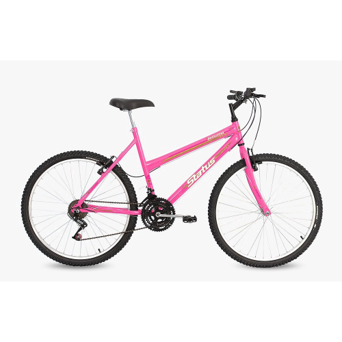 Bicicleta Status Belíssima Aro 20 1V V-Brake Rosa Barbie