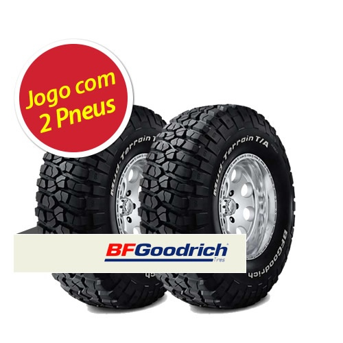 Kit pneu aro 15 bfgoodrich 33x10 5r15 mud terrain 104q 2 unidades
