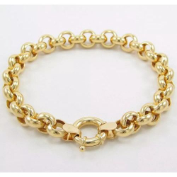 Pulseira Grossa Elo Português Ouro 18k 4grs 18cm Menor preço em Pulseira Grossa Elo Português Ouro 18k 4grs 18cm