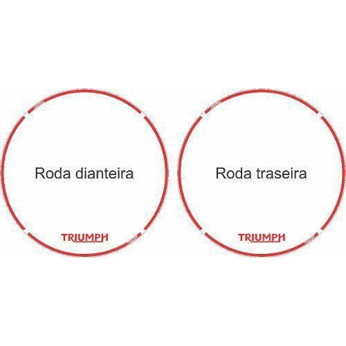Adesivo Friso Refletivo Triumph Tiger 800xrx Low Seat Vermelho Não Desbota - Imagem 2