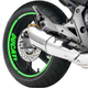 Adesivo Friso Refletivo Moto Ducati Diavel Verde Não Desbota - Imagem 1