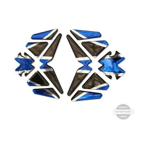 Adesivo Protetor Tanque E Rabeta Mv Agusta Azul - Imagem 2