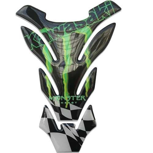 Adesivo Protetor Tanque Frontal Kawasaki Ninja H R Monster Verde Submarino