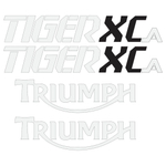 Adesivo Triumph Tiger 800xca Refletivo vermelho