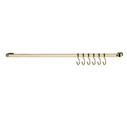 Barra Piatina 45 cm Com 6 Ganchos Dourado Para Cozinha 2411DD - Future Menor preço em Barra Piatina 45 cm Com 6 Ganchos Dourado Para Cozinha 2411DD - Future