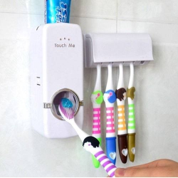 Suporte Para Escova Dispenser De Pasta De Dente Automatico Menor preço em Suporte Para Escova Dispenser De Pasta De Dente Automatico