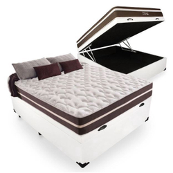 Conjunto Cama Box Com Baú Casal + Colchão De Molas - Anjos - Superlastic 138cm é boa?