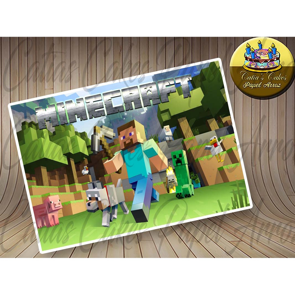 Papelaria Minecraft - Comprar em Festinha no Papel