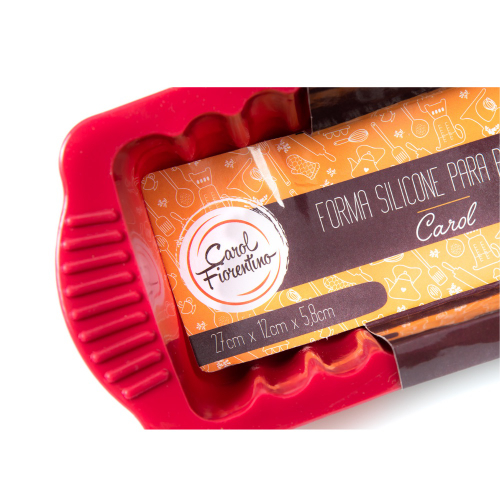 Forma Silicone para Bolo Inglês em Silicone Alta resistência 27 x 12 cm