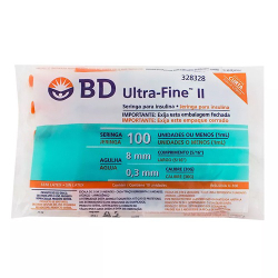 Seringa bd Ultra Fine ii 100UI 1mL Agulha 8mm pct c/10 uni é boa?