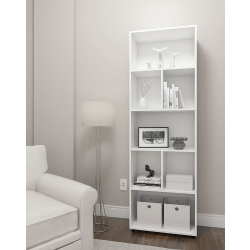 Estante armário livreiro tita com 04 nichos E 03 prateleiras - R&S móveis - branco é ruim? Estante armário livreiro tita com 04 nichos E 03 prateleiras - R&S móveis - branco é boa?