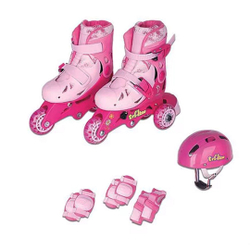Patins Roller Infantil Tri line 3 Rodas Com Kit De Proteção menina é boa?