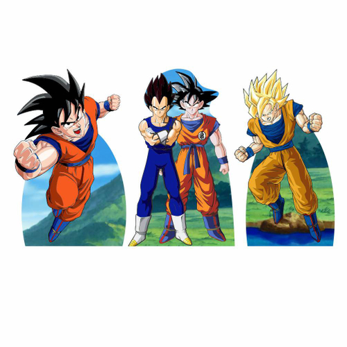 Dragon ball z figura goku gohan pai e filho aniversário