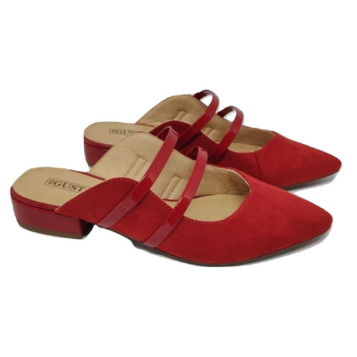 Sapato store mule vermelho