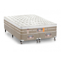 Cama Box Com Baú Queen + Colchão De Molas Ensacadas Com Pillow Top Ortobom Freedom 158x198x32 Menor preço em Cama Box Com Baú Queen + Colchão De Molas Ensacadas Com Pillow Top Ortobom Freedom 158x198x32