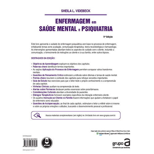 Enfermagem Em Saúde Mental E Psiquiatria 5ª Ed. Em Promoção Na Americanas