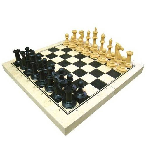 Jogo Xadrez Oficial Em Madeira Mdf 42 Cm - Junges