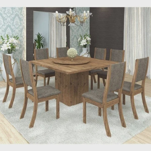 Conjunto Sala de Jantar 6 Cadeiras Kate Siena Moveis