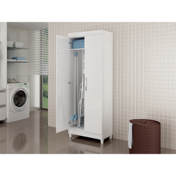 Armário Multiuso Notável Lavanda - 2 Portas - Branco Menor preço em Armário Multiuso Notável Lavanda - 2 Portas - Branco