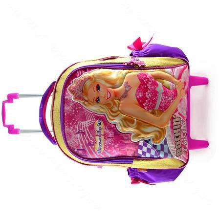 Mochila Barbie Princesa Pop Star Rodinhas Tam G Sestini