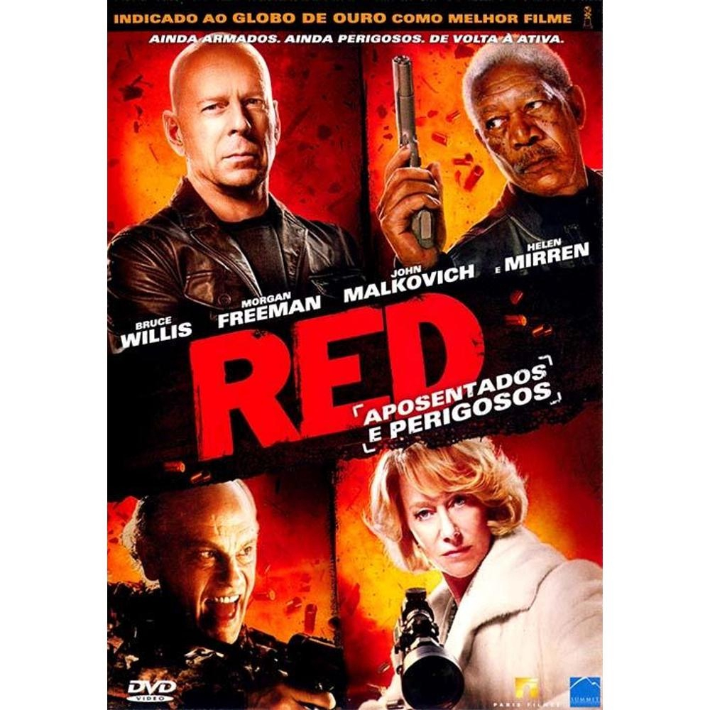 RED: Aposentados e Perigosos - duas dublagens (DVD e TV) 