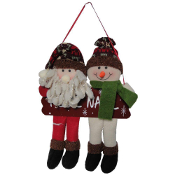 Mini Papai Noel De Tecido 13cm - Bom Preço Magazine