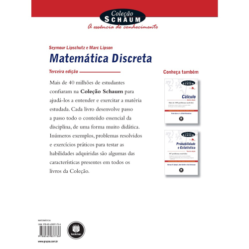 Livro - Matemática Discreta Em Promoção | Ofertas Na Americanas