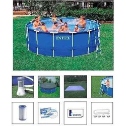 Piscina Armação Redonda 16805 Litros + Bomba Filtro 110v Escada Proteção Fundo Intex 110v #28241 é ruim? Piscina Armação Redonda 16805 Litros + Bomba Filtro 110v Escada Proteção Fundo Intex 110v #28241 é boa?