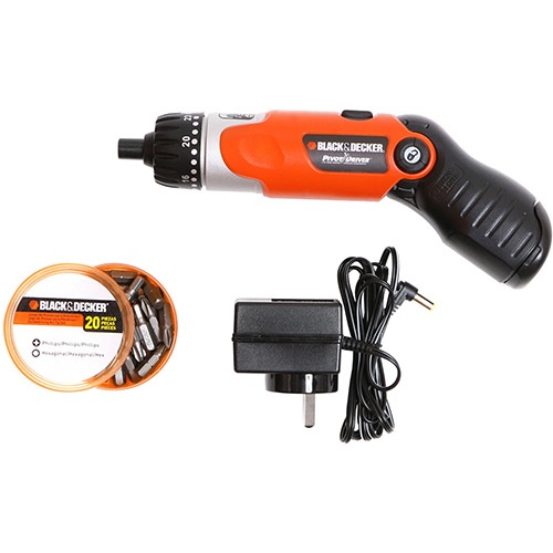 Kit Parafusadeira Angular 3 6 Volts 9078 c Set De 20 Pontas Black Decker em Promocao na Americanas