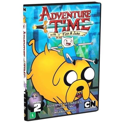 Box DVD Adventure Time Coleção Hora De Aventura Vol 1, 2 E 3