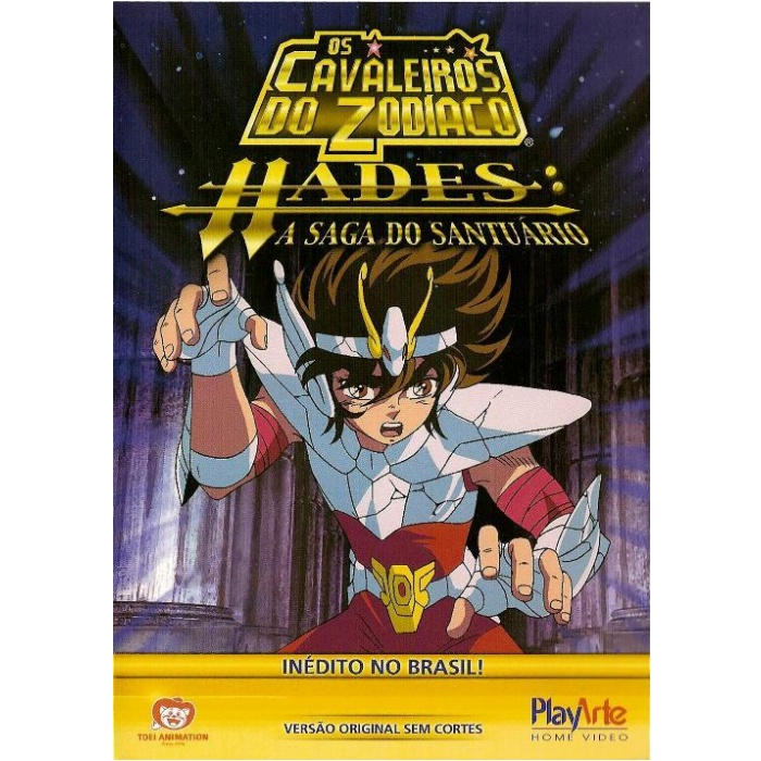 DVD Cavaleiros do Zodiaco Saga Hades Completa (Santuario, Eliseos e  Inferno) Dublados