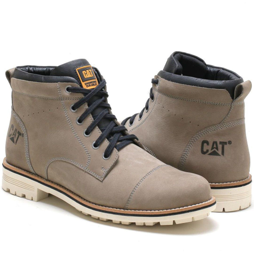 Bota Caterpillar Robust em Couro - Cinza em Promoção na Americanas