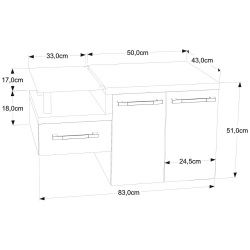 Gabinete Armário para Banheiro Legno 830 (Somente Balcão) é ruim? Gabinete Armário para Banheiro Legno 830 (Somente Balcão) é boa?