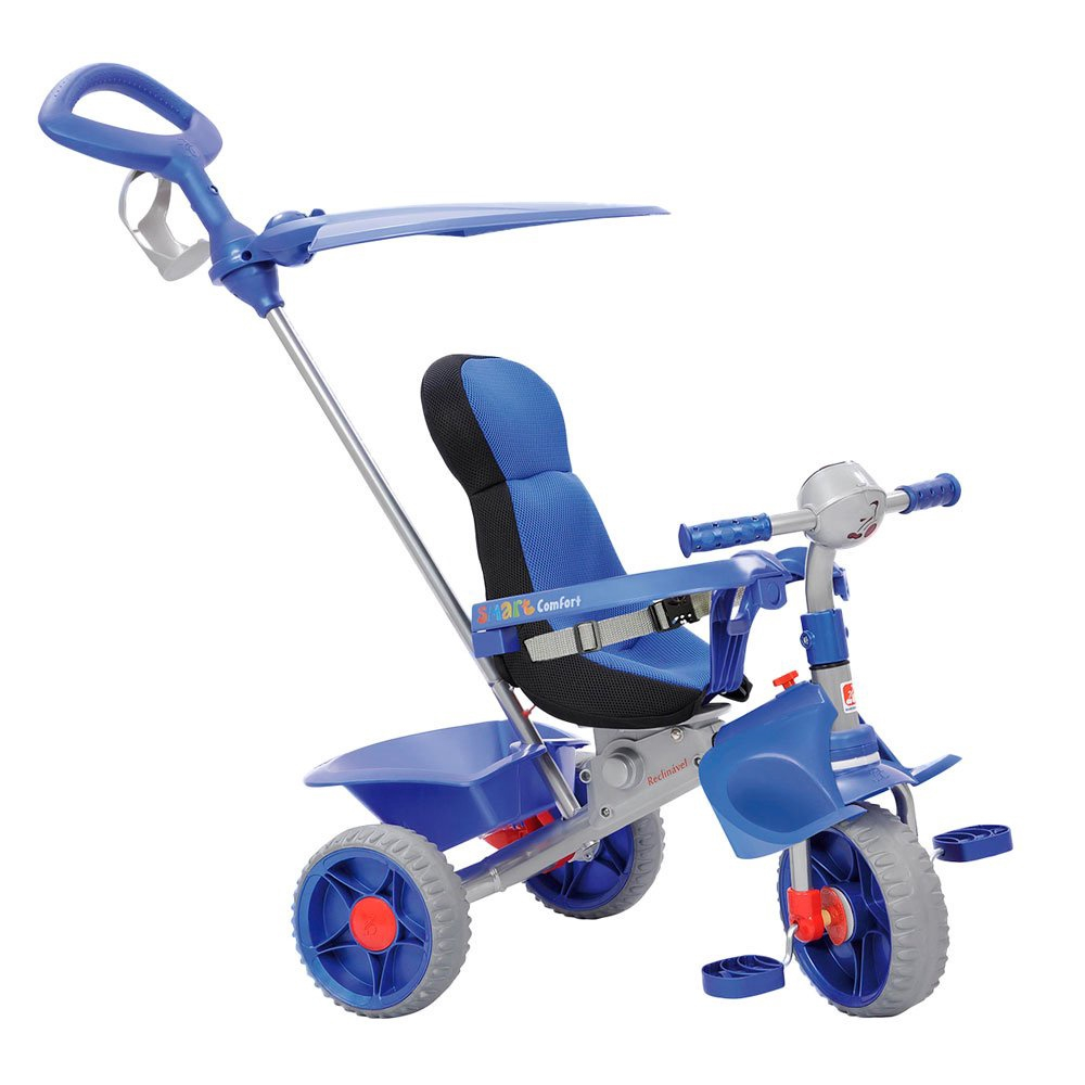 Triciclo Infantil Bandeirante Mototico - Com Empurrador Azul