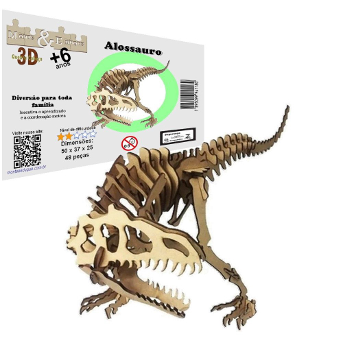 QUEBRA-CABEÇA-3D-DINOSSAURO-ALOSSAURO