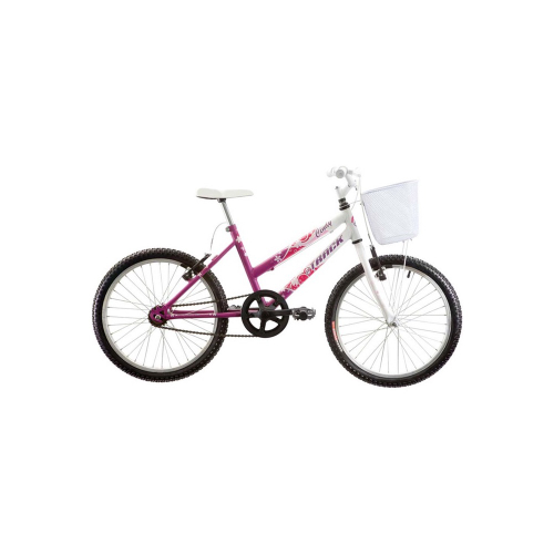 Bicicleta Track&bikes Cindy Aro 20 Rígida 1 Marcha - Branco/roxo