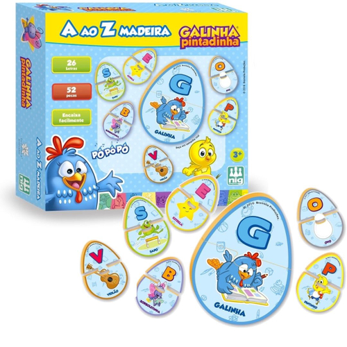 Brinquedo Infantil Tapa Na Mesa Galinha Pintadinha Nig - N/A