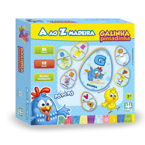 Jogo A ao Z galinha pintadinha - nig brinquedos em Promoção na Americanas